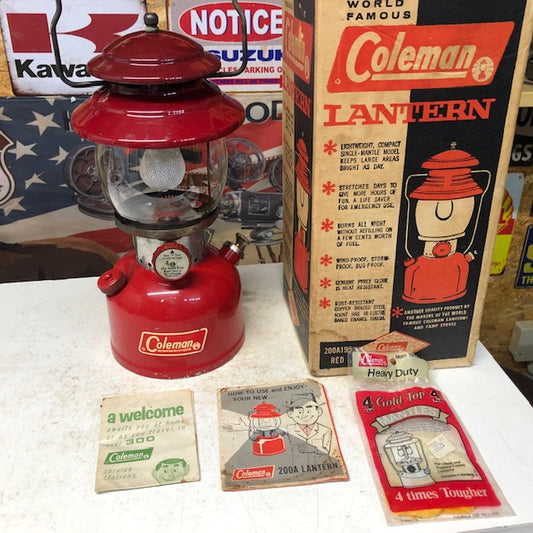 1966年6月　コールマン Coleman 200A パテペン　ランタン　箱　200A195ボックス　インストラクション等