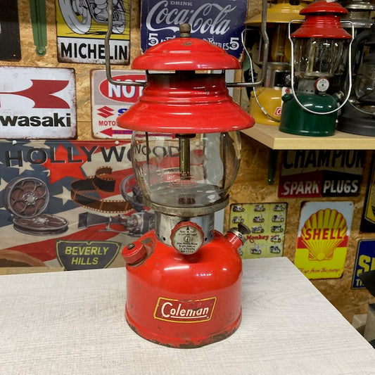 1958年1月　イエローボーダー　コールマン Coleman 200A　ランタン【海外直輸入USED品】