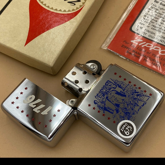 ジッポー ZIPPO ライター 未使用デッドストック 新品未使用 1776 アメリカ独立記念日 建国200周年記念 1975年製【海外直輸入USED品】